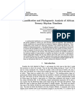 Clasificación y Análisis Filogenético de Los Ritmos Ternarios de Africa