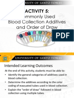 Activity 5 Commonly Used Blood Collection Additives and Order of Draw