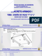 Seminario 1 CA - UNI - Tema 04 - Diseño de Vigas T o L PDF