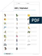 Arbeitsblatt Alphabet Aufschreiben Bilder 1