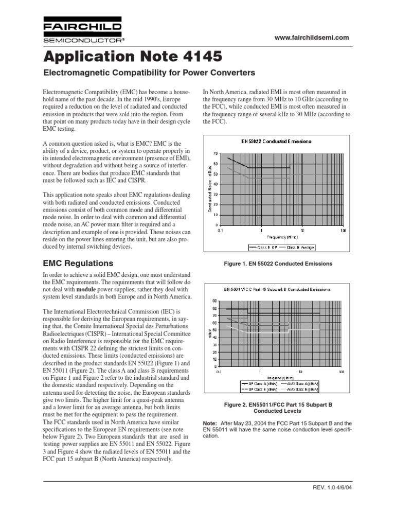 Compatibility for Power Converters Understanding EMC