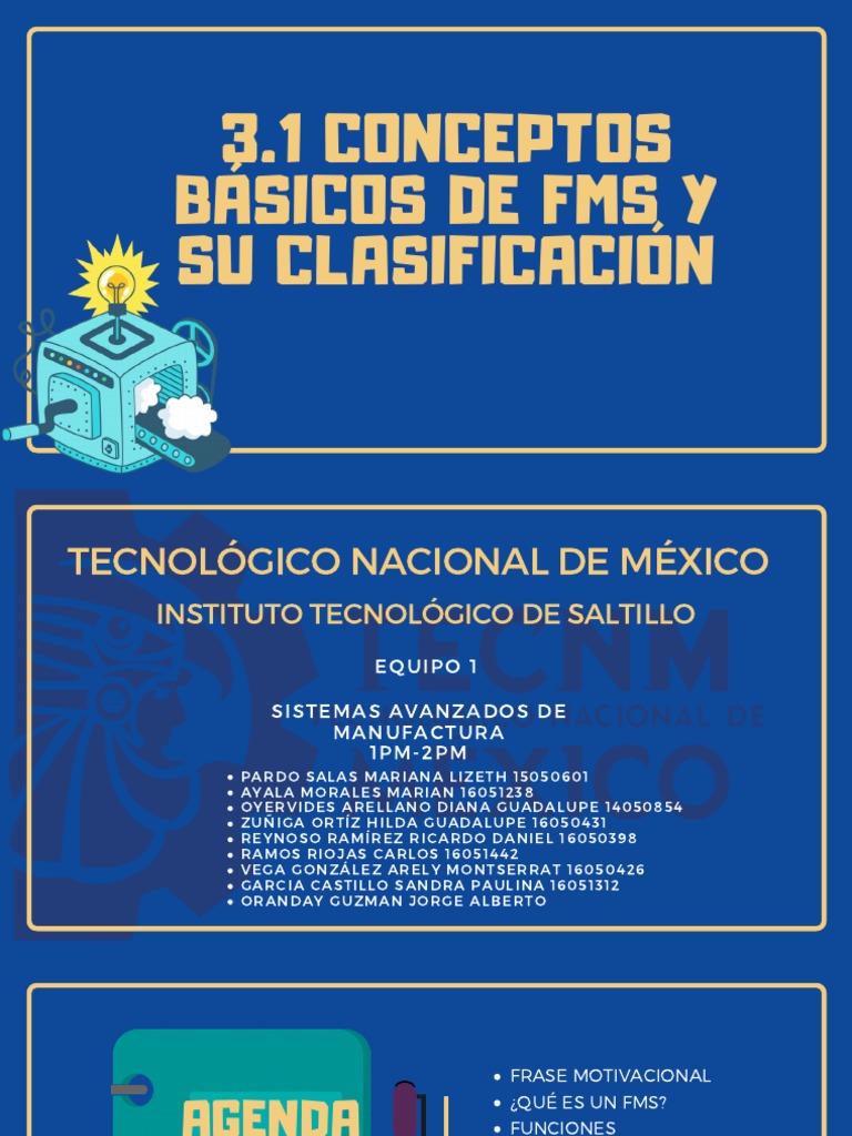Conceptos Básicos de FMS y Clasificación | PDF