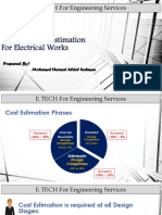 Basics of Cost Estimation For Electrical Works - Reviewed