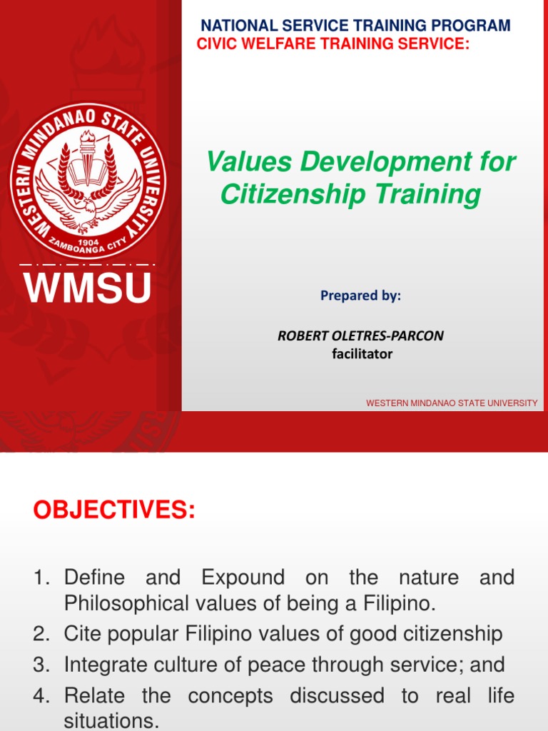 Values for Citizenship Training | PDF