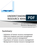 Chapter 1 - Introduction To Human Resource Management