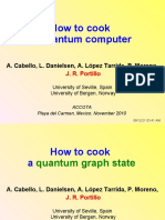 How To Cook A Quantum Computer: A. Cabello, L. Danielsen, A. López Tarrida, P. Moreno