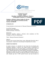 Relatorio Visita Docente 24-08 - Administração - Cantagalo - Victor Negreiros de Oliveira Da Silva