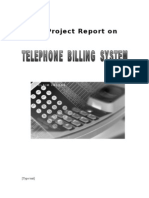 Telephone Billing System Project Report