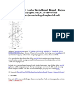 Tutorial AutoCAD Gambar Kerja Rumah Tinggal