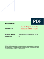 ANG-RGN-OSS-QMS-PRO-0052 Rev A1 Angola Regional Anomaly Management Procedure