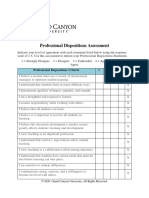 Professional Dispositions Assessment 2