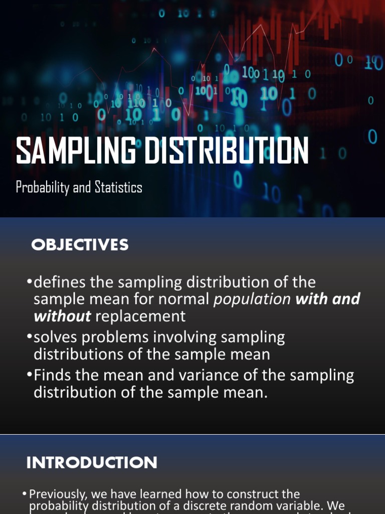 Sampling Distribution of A Sample Means | PDF | Standard Deviation ...