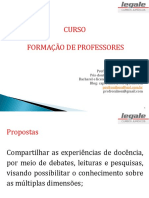 Curso Formação de Professores 2019