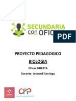 PROYECTO PEDAGOGICO biologia