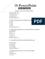 PowerPoint Objective Questions MCQ