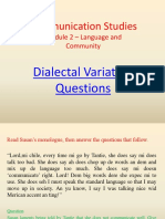 M2-Dialectal Variation