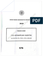 UM UGM 2018 Tes Kemampuan Saintek - Kode 576 Asli [www.defantri.com].pdf