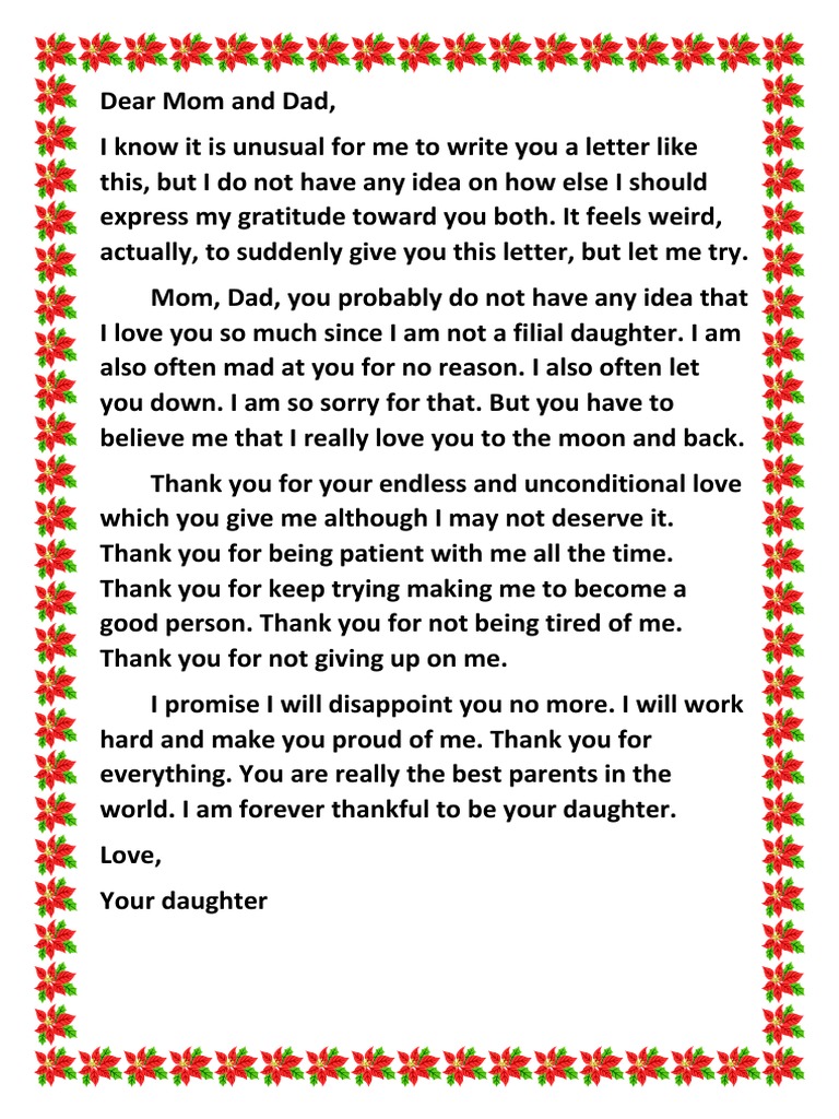 Dear Mom and Dad | PDF