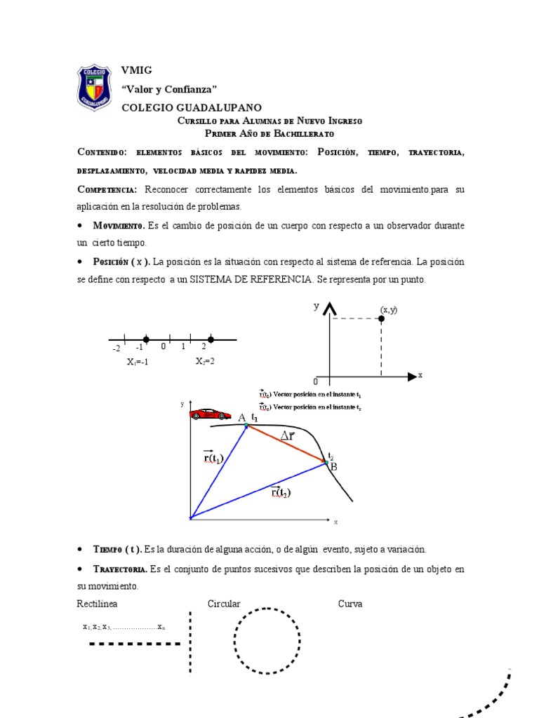 Clase 3 Elementos Básicos del Movimiento Velocidad