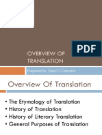 History of Translations