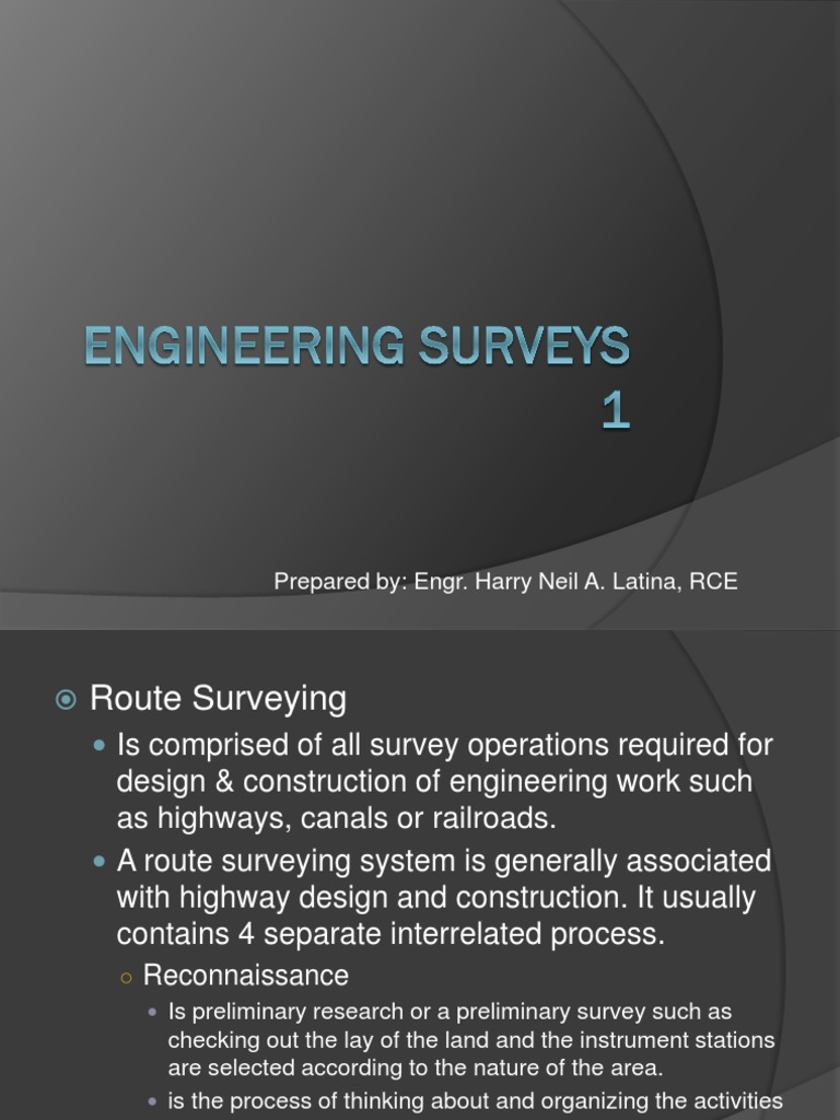 Engineering Survey 1 | PDF | Tangent | Angle