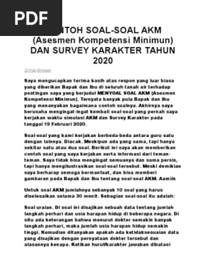 Contoh Soal Akm Matematika Smp Kelas 9 - Download Contoh Soal Akm Matematika Smp Kelas 9 Lengkap