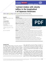 association of nutrient intake