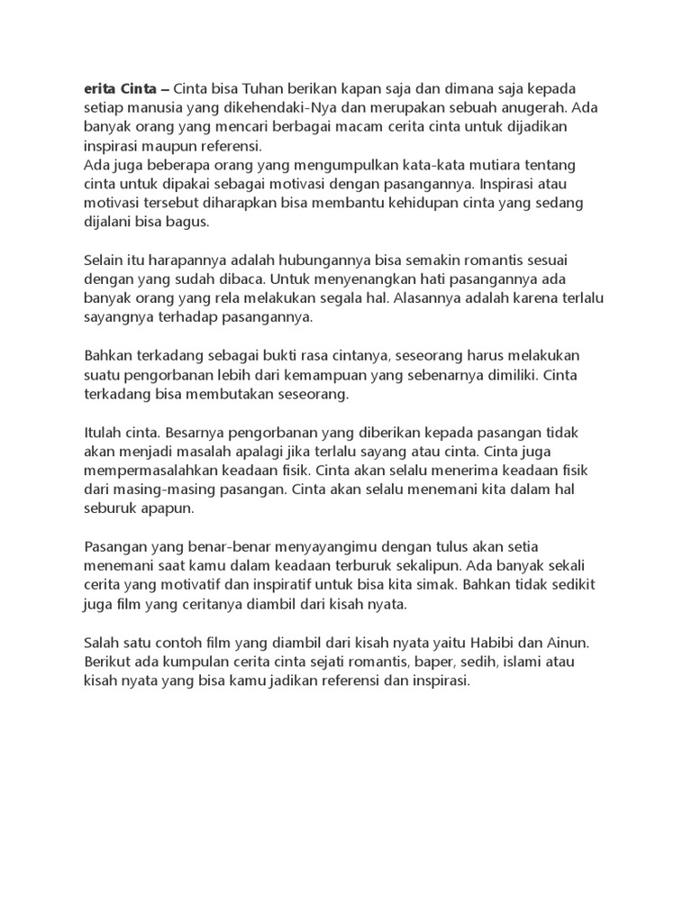 Cerita Cinta Pdf