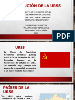 Disolución de La Urss Trabajo de Geografía