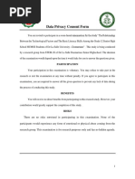 Data Privacy Consent Form for Survey | PDF