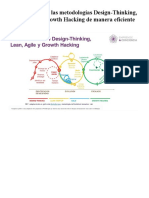 Cómo integrar Design Thinking, Lean, Agile y Growth Hacking