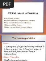 Ethical Issues in Business