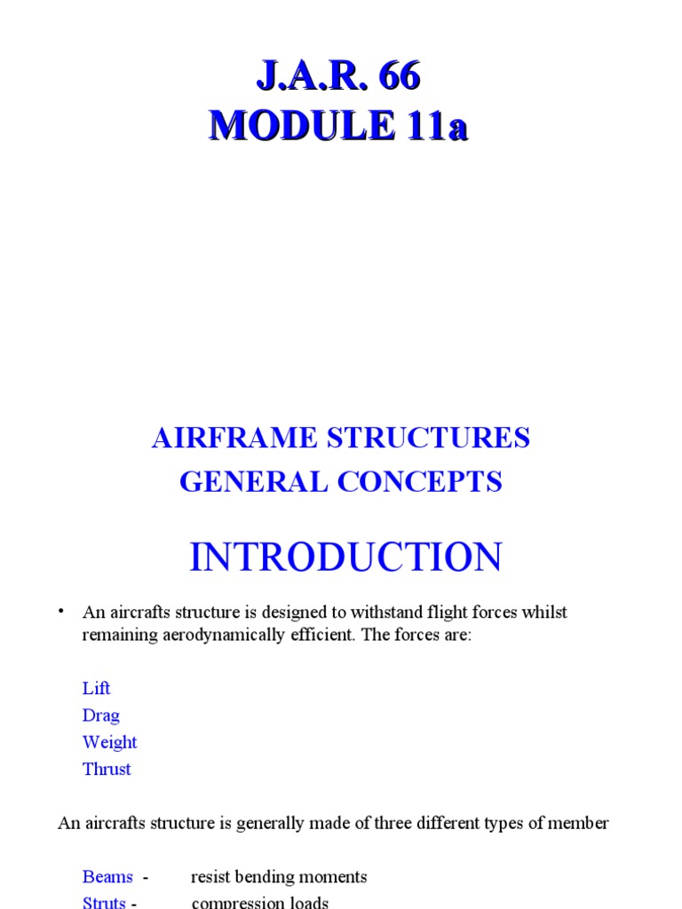 Aircraft Structural Concepts Explained | PDF | Beam (Structure ...