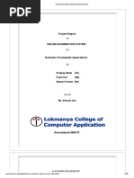 Online Examination System Project Report PDF