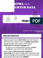 SLL - Singel Lingked List Teknik Komputer