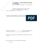 CCNA Exploration 3, Chapter 7. "Basic Wireless Concepts and Configuration" Worksheet