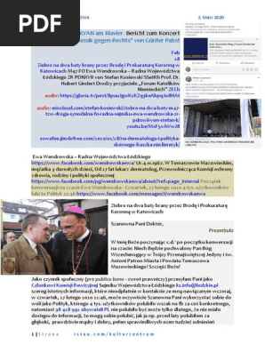 Ziobro na dwa baty M47 tzw. droga synodalna FO Radna Sejmiku Ewa Wendrowska ZR PDNXVII von Stefan Kosiewski SSetKh ZECh 20200302 ME SOWA Prof. Gindert