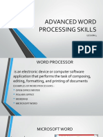 lesson 3 dvanced processing skills