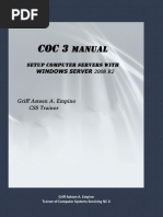 COC 3 - Setup Computer Servers by Griff Asteen a. Empino