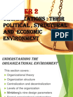 OrganizationS: Their Political, Structural and Economic Environment