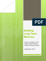 Building Long Term Memory 2012 Corrected