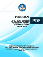 Pedoman Lomba Guru Dedikasi 2018 PDF