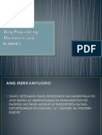 Ang Pag-Iral NG Merkantilismo
