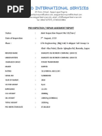 Pre-Inspection Report - DORC Transformers