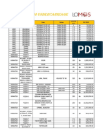 Price List UNDERCARRIAGE 