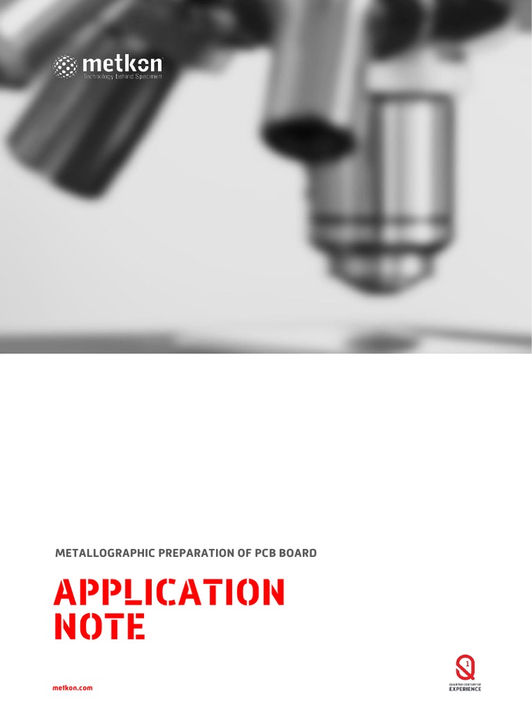 PCB Metallographic Preparation Guide | PDF | Printed Circuit Board | Metals