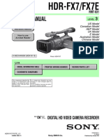 Sony hdr-fx7 Fx7e Ver-1.4 Level-3 SM PDF