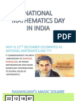National Mathematics Day in INDIA