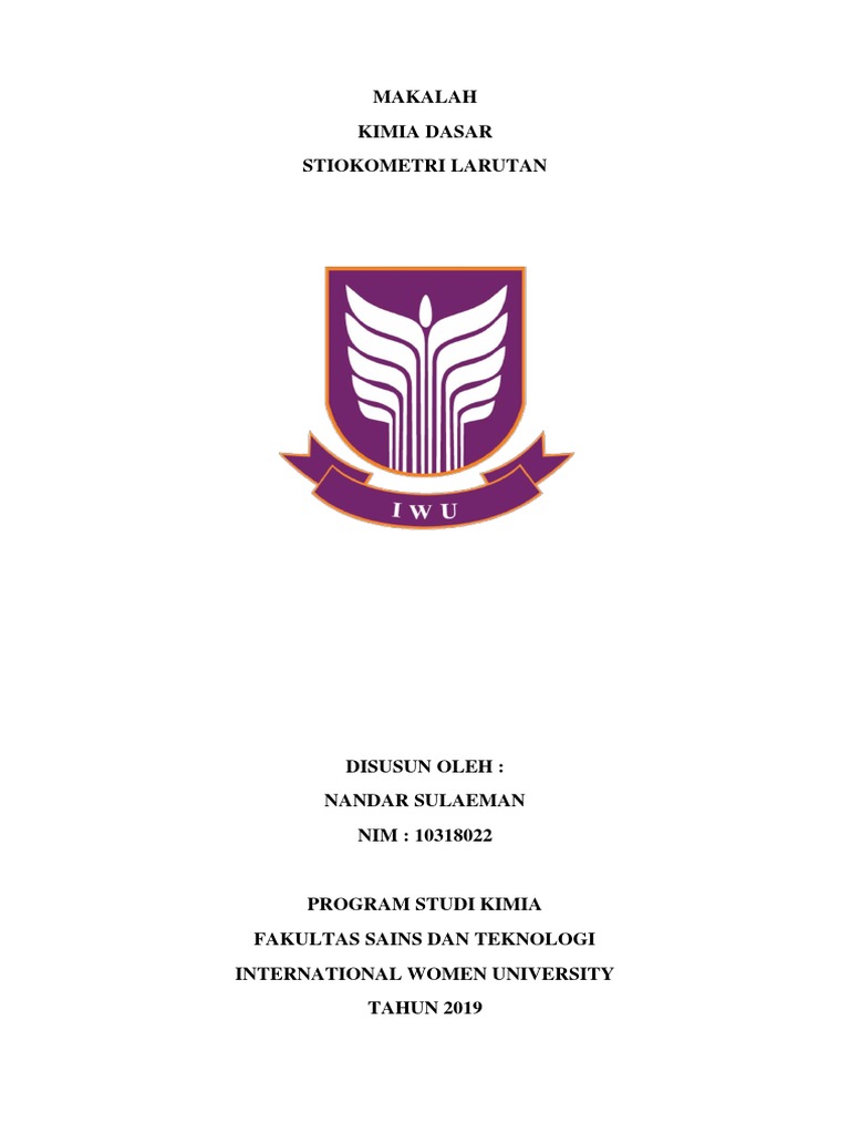 Stoikiometri Larutan dalam Kimia Dasar | PDF | Metode & Bahan Ajar