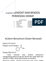 Asam Benzoat Dan Benzoil Peroksida Hidrat